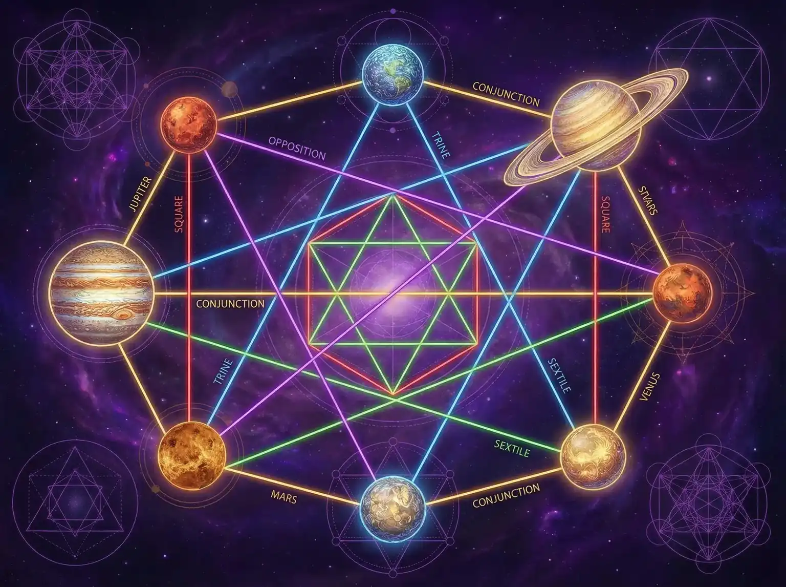行星相位解读 - 克莱芬 | 占星学进阶